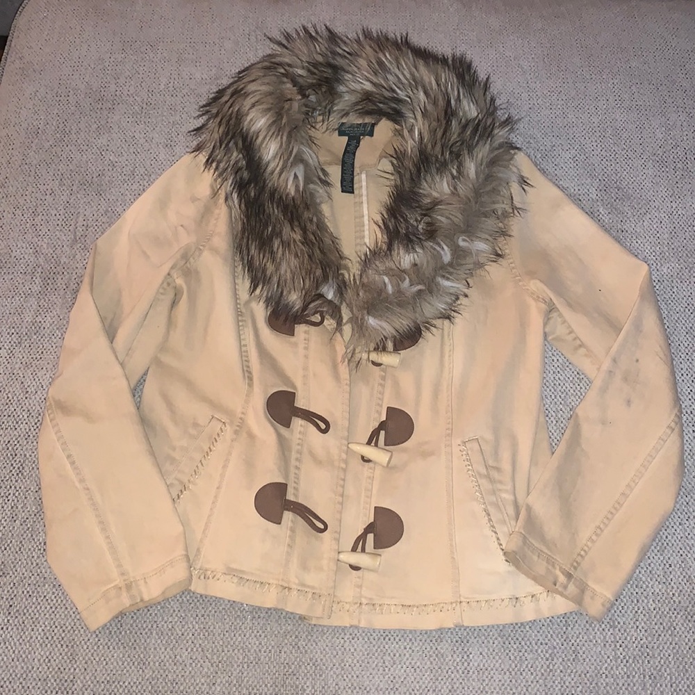 Tan denim jacket